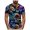 Multicolour, variant on Halloween Shirts for Men, Short Sleeve Skull Monster Print Tee (Purple, XL)