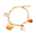 thumbnail image 1 of Collier pour Animaux Chaîne d'Extension Réglable Non Irritante Résistante à la Décoloration Design Fermoir Homard Améliore l'Ambiance Résine Pendentif Dessin Animé Halloween Collier Chat Décoration Fournitures pour Animaux, 1 of 10