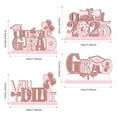 thumbnail image 2 of 4 PCS Class Of 2025 Graduation Party Decorations Wooden Congratulate Graduation Table Toppers Centerpieces Decor Congrats Grad Tiered Tray Decor for 2025 Graduation Party Supplies, 2 of 7
