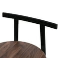 thumbnail image 4 of Black & Walnut Brown - Sturdy & Stable - Cafe Setting - Long - Lasting Use, 4 of 6