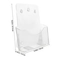 thumbnail image 4 of Shisuyan Desktop File Storage Rack Wall Mount Brochure Rack Multi-use A4 Pamphlet Holder Office Supply, 4 of 8