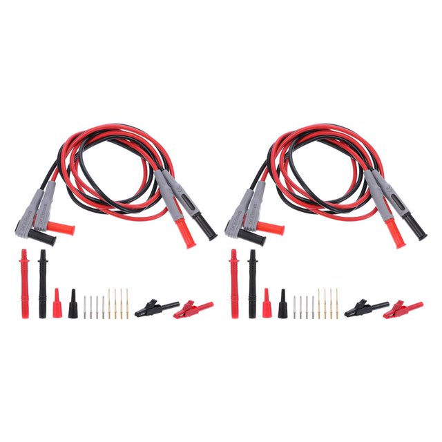 Kenally 1 Set Multimeter Test Probes 12-in-1 Kit Meter Clamp Tools Testing P1300B Accessory Electric Leads Multitester Tester Type1 NO1 Kenally CBP233384