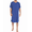 Navy Blue, variant on Ekouaer Pajamas Men's Soft Sleepwear Casual Loungewear Short Sleeve Long Nightgown Shirts