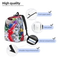 thumbnail image 4 of Lsque Pikmin Pattern Canvas Daypack, Durable Backpack, High-quality Versatile Backpack,Vintage Compact Backpack-Small, 4 of 6