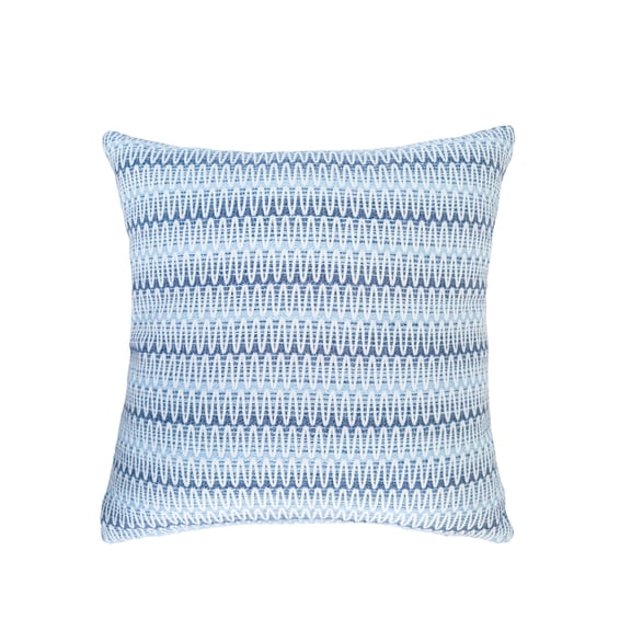 Summer Twist Blue 20x20 Indoor Outdoor Pillow