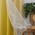 thumbnail image 4 of GYROHOME Double Layered Curtains with Embroidered White Sheer Tulle Room Darkening Grommet Top 2Panels,52x108inch,Yellow, 4 of 5