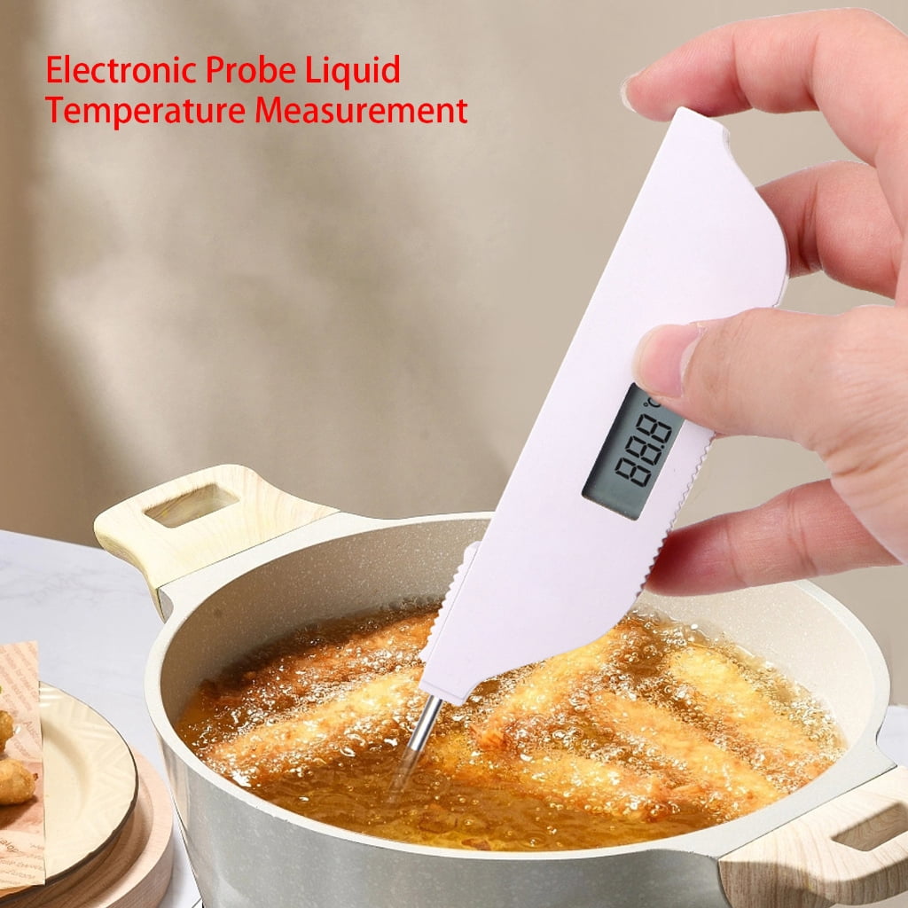 MOMOJIA Digital Thermometer for Cooking, Meat,Liquid, Oil,ScalableProbe ,Magnetic Back, Hold Function,Auto Shut Offs
