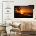 thumbnail image 4 of Elephant Stock Jacmel Beach Wall Art - Horizontal Canvas Wall Art - Living Room Wall Decor - Beach Canvas - Brown And Orange Decor - 36" x 24", 4 of 4