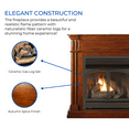 thumbnail image 6 of Duluth Forge Dual Fuel Ventless Gas Fireplace With Mantel - 32,000 BTU, T-Stat Control, Autumn Spice Finish - Model# DFS-400T-1AT, 6 of 11