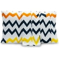 thumbnail image 3 of Mocassi Pattern Printed Pillowcases 2-Piece Set Egyptian Quality 1500 Thread Count Timeless Classic Designs Soft and Smooth Weave, Wrinkle Resistant, Chevron Queen Pilllowcase, Multicolor, 3 of 5