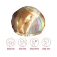 thumbnail image 5 of KLL Rainbow English Cocker Spaniel Pattern Shower Cap & Bath Cap for Women,Reversible Oversized Waterproof Shower Caps for all Hair Lengths,Elastic Reusable Bathing Hair Cap, 5 of 6
