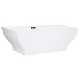 thumbnail image 6 of Aqua Eden VTSQ673223 67 in. Freestanding Square Acrylic Tub with Drain, White, 6 of 7