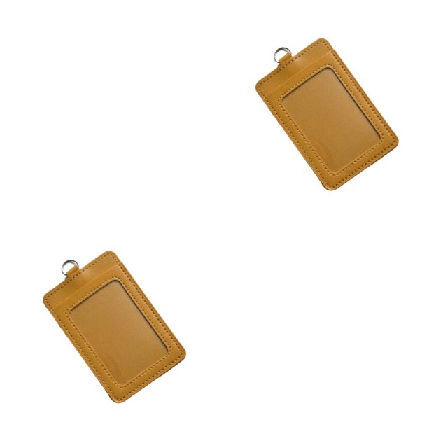 Methold 10x Titulares de tarjetas de identificación Funda protectora de moda para tarjetas de autobús Vertical/Amarillo Vertical/Amarillo 2piezas