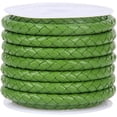 thumbnail image 2 of Yazoeia 2 Meter Braided Leather Cord String, Round Braided Cord PU Leather Braided Leather Cord Braid for Jewelry Making, Necklace, Bracelets, Wraps, Crafts and DIY Design Projects, 5mm, 2 of 7