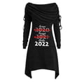 thumbnail image 1 of Vestido de manga larga para mujer Bufanda Cuello Vestido estampado de Navidad Vestido casual Fridja  NMB439, 1 of 2