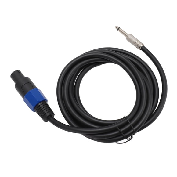 1/4 Inch Male Speaker Cable, 10ft Length Durable Speaker Extension Cable Flexible PVC 85P and Copper Wire Plug and Play for Home Speaker for Indoor Speakers