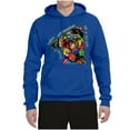 thumbnail image 3 of Dean Russo The Only Person Dog Lover Unisex Graphic Hoodie Sweatshirt, Royal, Medium, 3 of 6