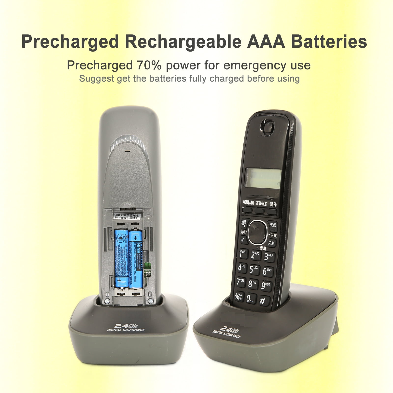 8Pack BK-30AAABU Ni-MH AAA Rechargeable Batteries 300mah AAA Ni-MH Rechargeable Batteries 1.2V for Panasonic Cordless Phones, Remote Controls, Electronics