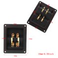 thumbnail image 3 of Techinal Connecteur de Borne de Tasse 266 Pcs Poteaux Express Banane Dorée Boîte de Haut-Parleurs Encastrée Noire, 3 of 8