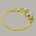 thumbnail image 4 of LBG British Made 14k Yellow Gold Natural Opal Womens Promise Ring - 33 size options - Size 9.5, 4 of 9