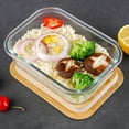 thumbnail image 6 of ROMANSENTIAL Transparent Glass Lunch Case for Storage Use with Unique Design and Easy to Carry 7.5"x4.3"x3.1", 6 of 8