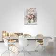 thumbnail image 4 of Farm Pink Rose Flower Bathroom Decor Wall Art Rustic Farmhouse Floral Hummingbird Just Breathe Pictures Wall Decor Canvas Painting Prints Artwork Home Decorations Framed for Bedroom Kitchen 12"x16", 4 of 6