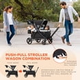 thumbnail image 5 of Baby Trend Expedition 2-in-1 Stroller Wagon PLUS w/Canopy  Basket, Modern Khaki, 5 of 11