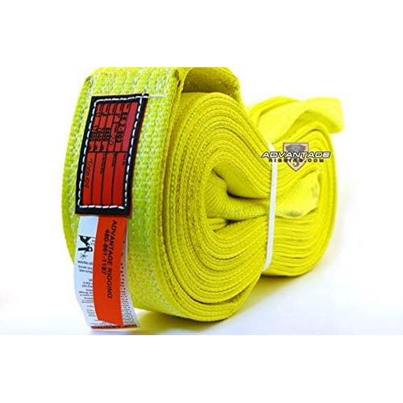 Nylon Lifting Sling - Twisted Eye and Eye - 3" x 20' - 2 Ply