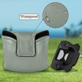 thumbnail image 6 of Haosy Spearmint Golf Mallet Putter Cover Strong Magnetic Leather Golf Club Headcover Closure, 6 of 7