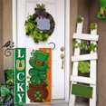 thumbnail image 4 of Letrero de jardín del Día de San Patricio de 30 x 45 cm, letrero para exteriores, decoraciones personalizadas para el Día de San Patricio, decoración de jardín de doble cara, regalo, banderas de lino, 4 of 6