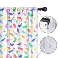thumbnail image 4 of Blackout Kids Curtains,Colorful Gradient Dinosaurs Silhouettes Pattern Childrens Insulated Curtains Set Of 2,Bedroom Essentials,Toddler Room Decor 52"x84", 4 of 5
