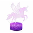 thumbnail image 3 of Unicornio LED Lámpara de luz nocturna Habitación Decoraciones para fiestas Decoración Navidad Cumpleaños Regalos de Navidad Presente Lámpara de noche para niñas Niños Niños Bebé Niños pequeños Niños Adepaton MZQ-0716, 3 of 7