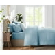 thumbnail image 4 of Juego de edredón CozyLux para cama tamaño queen, 7 piezas, color azul claro, en una bolsa, 4 of 7