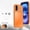 Orange, variant on Case for iPhone 17, Compatible with MagSafe, Metal Shockproof Magnetic Protective Cover with Speaker Dust Cover, Snap Buckle Switch and PC Fine Hole Protective Ring, Blue