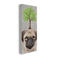 thumbnail image 3 of Stupell Industries Pug Growing Tree Portrait Animals & Insects Painting Gallery Wrapped Canvas Print Wall Art, 3 of 5