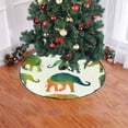 thumbnail image 2 of FMSHPON Watercolor PatternElephants Xmas Christmas Tree Skirt Stand Mat for Holiday Party Decoration Indoor Outdoor 48 inches, 2 of 3