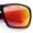 Black Red - Orange Mirror, variant on Mens Polarized Antiglare Biker Wrap Around Plastic Sport Sunglasses Black Blue - Blue Mirror