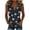 Black, variant on Women's Blue Palm Leaf Print Sleeveless Tank Top, O-Ring Halter Neck Casual Summer Blouse, Tropical Botanical Leaf Vest, S-3XL