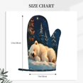 thumbnail image 2 of Junzan Starry Sky Sleep White Bear for Oven Mitts 2 Piece Set,BBQ Gloves Grilling Gloves Heat Resistant Oven Gloves Kitchen Silicone Oven Mitts for Barbecue/Cooking/Baking, 2 of 6