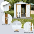 thumbnail image 5 of Tookss Storage Sheds 4ftx6ft Outdoor Storage House With Double Doors Lock Outdoor Utility Tool Shed For Garden Patio Backyard, 5 of 6