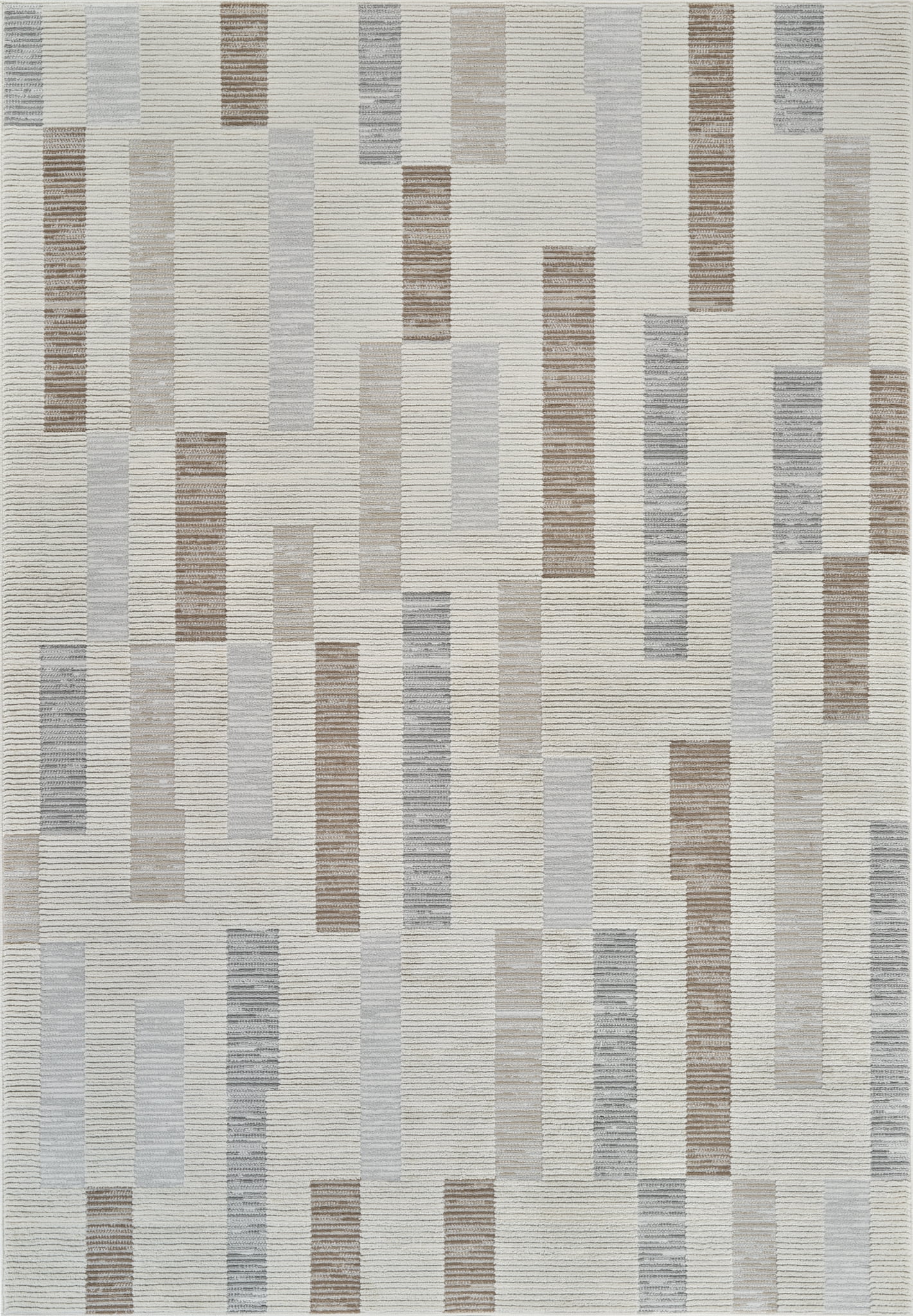 Rug Branch Nomad Abstract Indoor Area Rug, Beige Brown, Modern - Living Room, Bedroom, Dining Room, and Kitchen