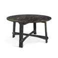 thumbnail image 2 of Sunny Designs Marina 54" Round Farmhouse Mahogany Dining Table in Black Sand, 2 of 3