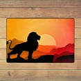thumbnail image 3 of Bathroom Rug Non-Slip Mat, Super Soft Absorbent Bath Mat - Sunset Lion King Flannel Non-Slip Floor Mat, 36"x24", 3 of 8