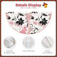 Lukts Lilies Flowers print color life Christmas Tree Skirt, Winter