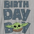 thumbnail image 2 of Boy's Star Wars: The Mandalorian Animated Grogu Birthday Boy Graphic Tee Athletic Heather Small, 2 of 5