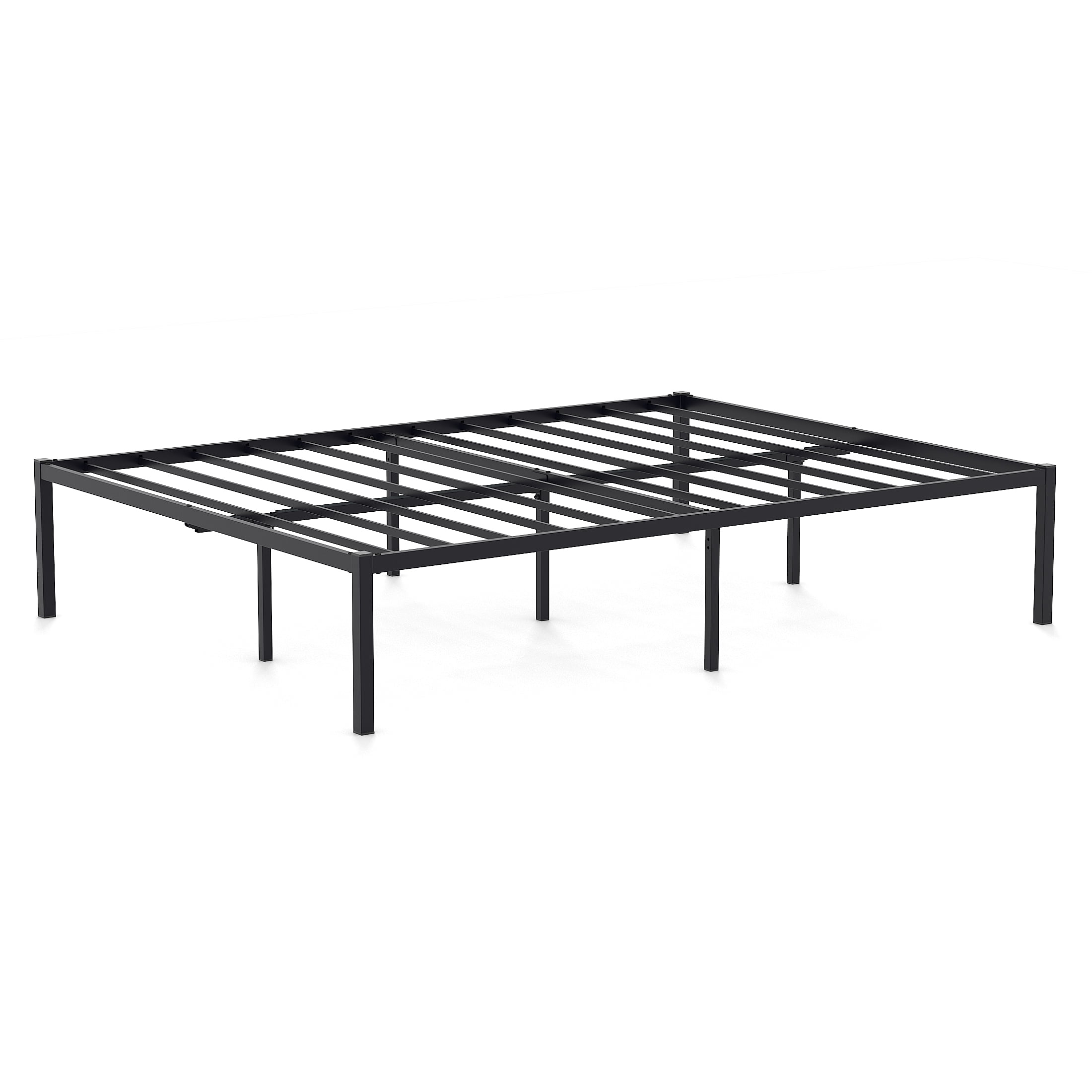 Yoneston Metal Storage Platform Bed Frame, King, Black