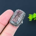 thumbnail image 2 of Black Rutile Handmade 925 Sterling Silver Gift Jewelry Ring Size 9, 2 of 2