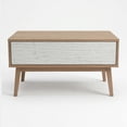 thumbnail image 2 of Mesa de Centro Nordic Contrast Mid-Century Modern Roble Natural y Blanco Cenizo con Almacenamiento - LEMICH, 2 of 8