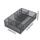 thumbnail image 3 of Organizador de escritorio de malla metálica negra – portaplumas de 6 compartimentos y soporte para material de oficina para escritorio, escuela, oficina en casa y almacenamiento de maquillaje, 3 of 8