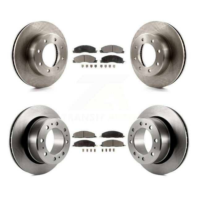 Transit Auto Front Rear Disc Brake Rotors and Ceramic Pads Kit for Car Ram 3500 2500 1500 Dodge K8T-101049